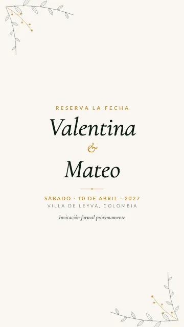 Diseño Floral, con ramitas a línea
